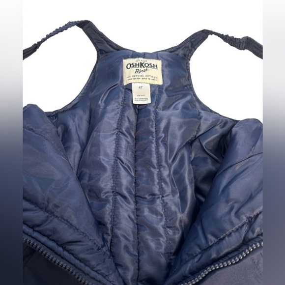 Osh Kosh B’Gosh Boys Perfect Snowbib Snowsuit Skibib Pants Navy 4T - Picture 5 of 6